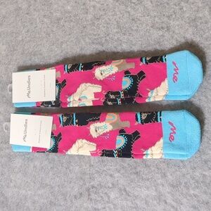 New MeUndies 2 pairs unisex Socks size Large  W 11.5 M 9 supima cotton